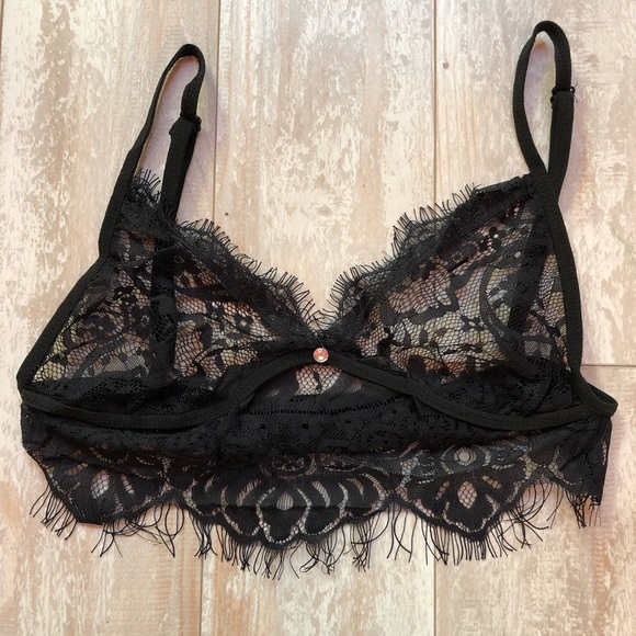 Black Lace Bra Top - Picture 2 of 4